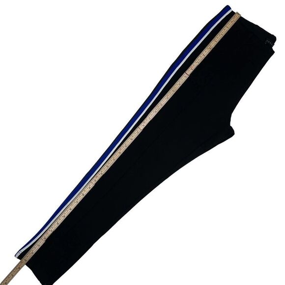 New Sanctuary Women US M Black Pants Blue Stripe Skinny Workout Tracks - Picture 5 of 12